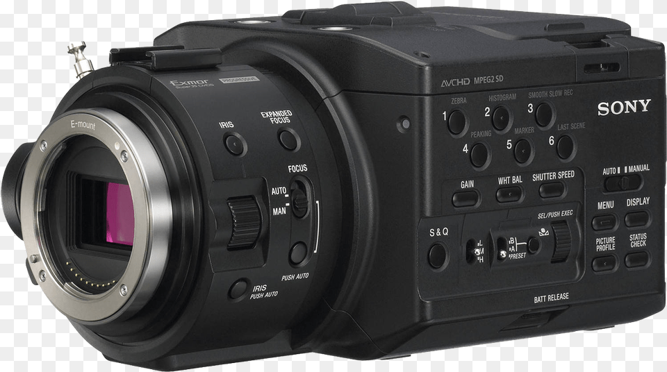 Professional Video Camera Sony Nex Fs100e, Electronics, Video Camera, Digital Camera Png Image