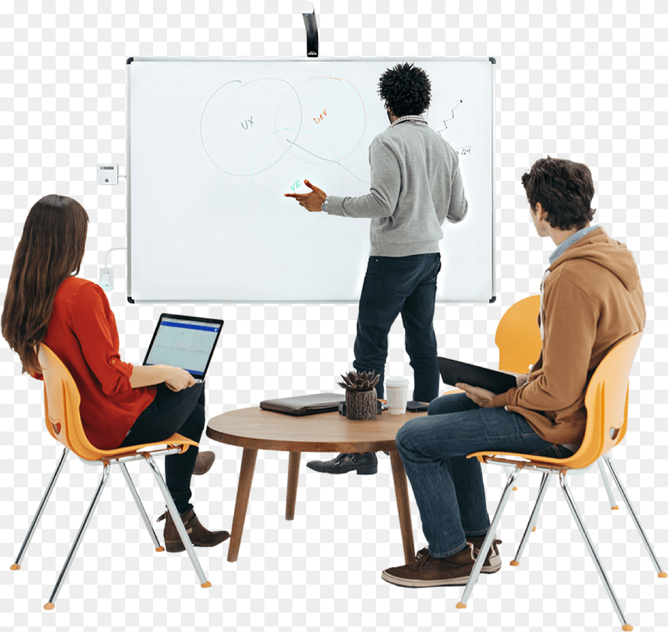 Professionals Meeting While Utilizing A Whiteboard Whiteboard, Adult, White Board, Person, Woman Free Transparent Png