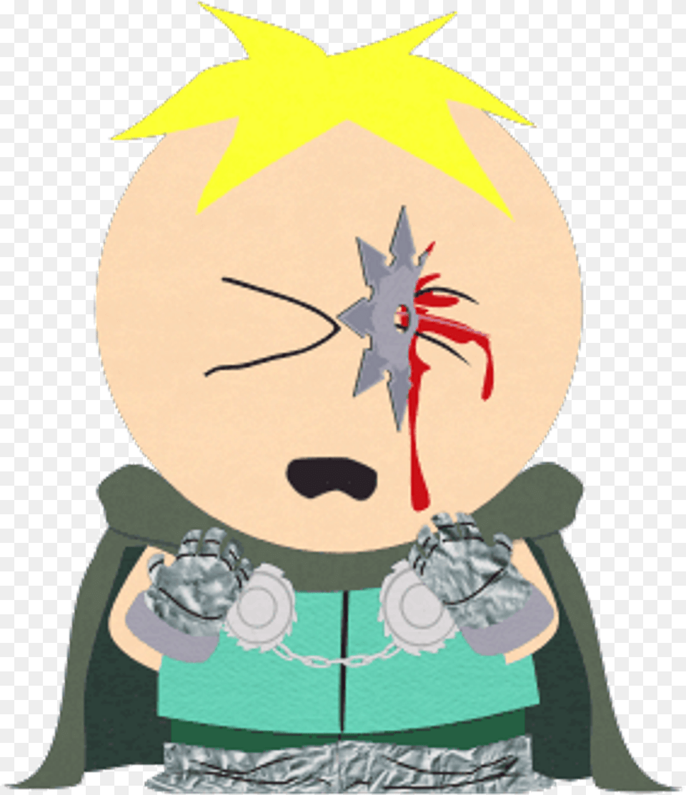 Professor Butters Stotch Ninja Star Clipart Full South Park Butters Ninja Star Eye, Book, Comics, Publication, Baby Png