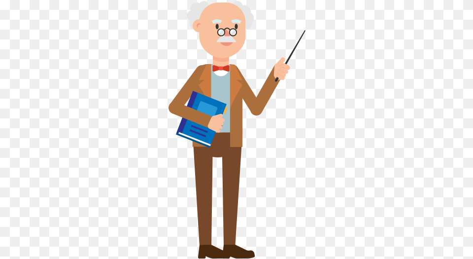 Professor Holding A Book Cartoon Cartoon, Boy, Child, Male, Person Free Png