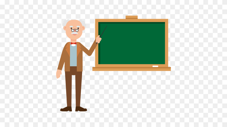 Professor Pointing On The Blackboard Cartoon, Person, Face, Head Free Png