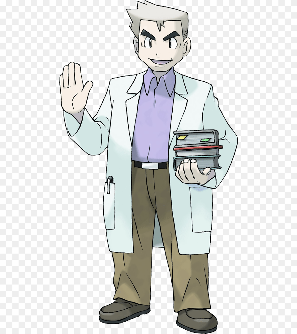 Professor Samuel Oak Professor From Pokemon, Clothing, Coat, Adult, Person Free Png Download