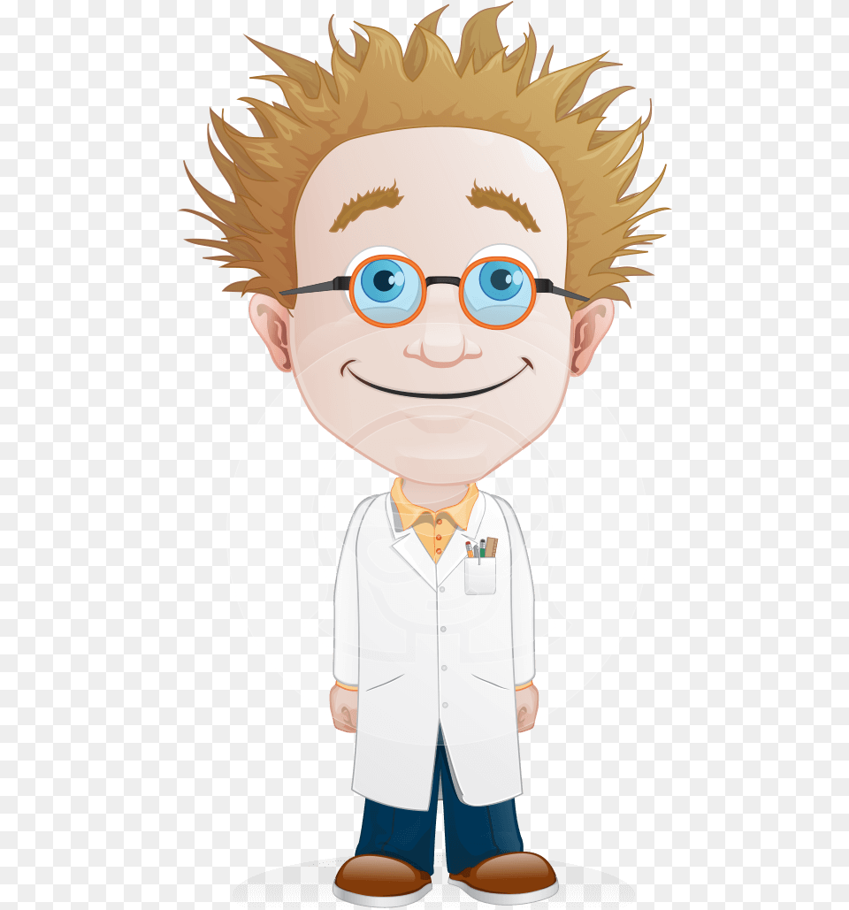 Professor Smartenstein Cartoon Professor, Clothing, Coat, Lab Coat, Baby Png Image