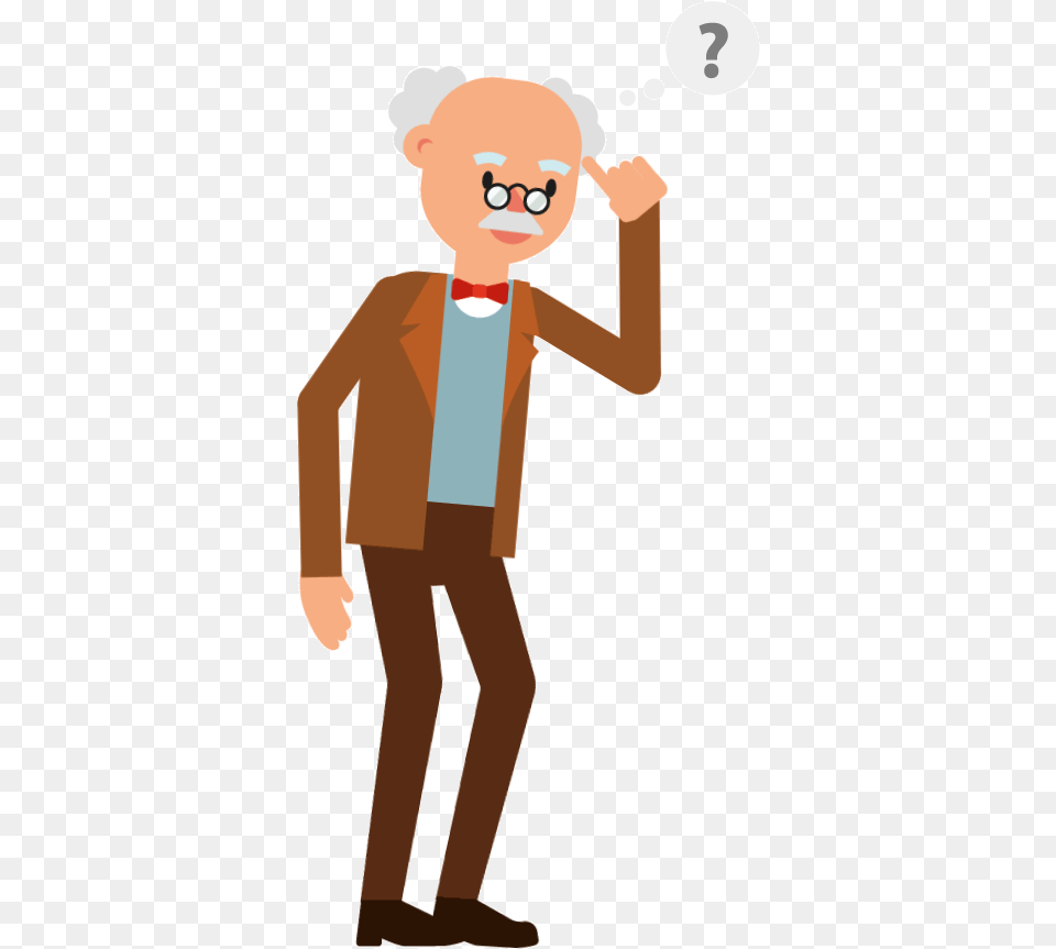 Professor Thinking And Illustration, Baby, Person, Face, Head Free Transparent Png