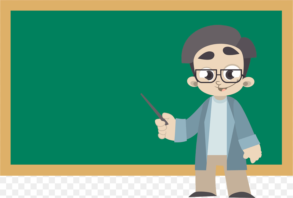 Professor With Chalkboard Clipart, Baby, Person, Face, Head Free Png Download