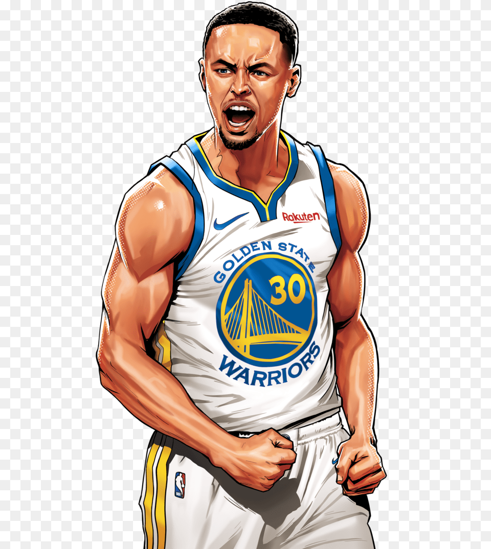 Profile Art Stephen Curry Nba Heroes Wanted, Adult, Male, Man, Person Free Transparent Png