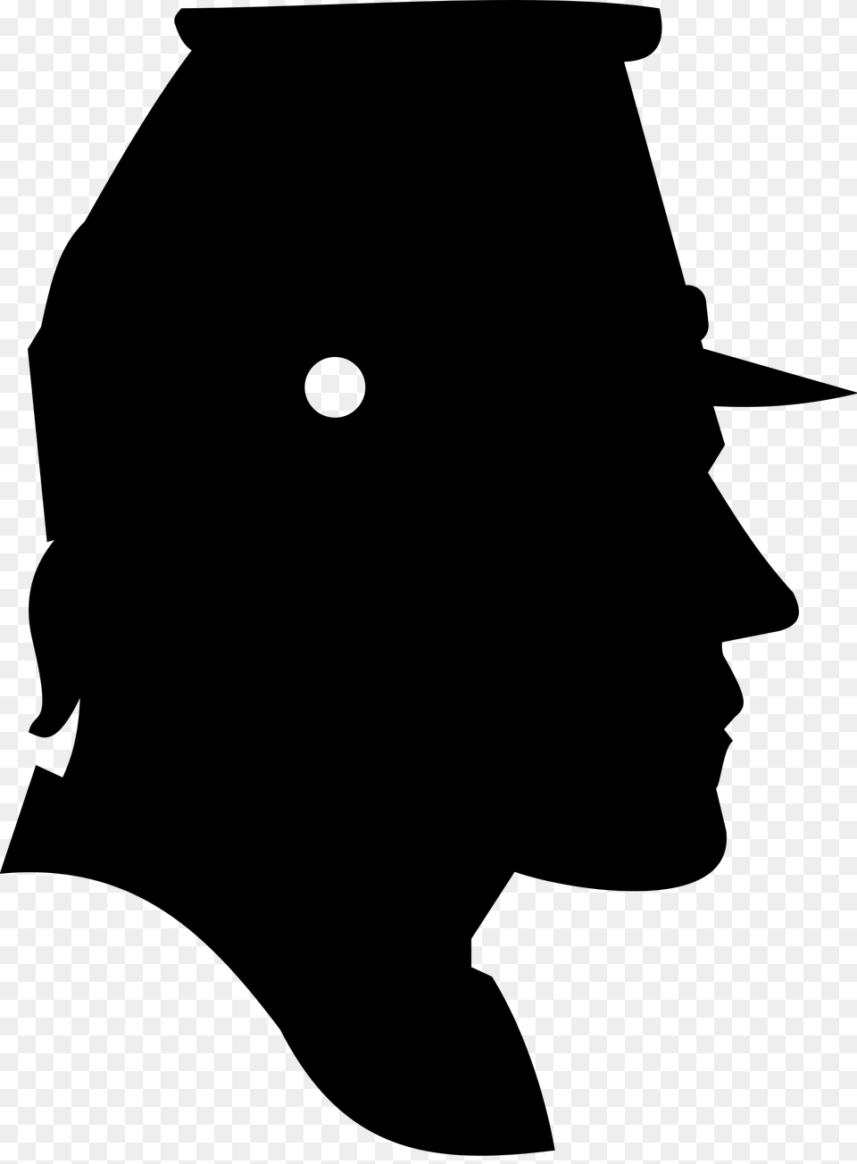 Profile Clipart Soldier, Gray Png Image