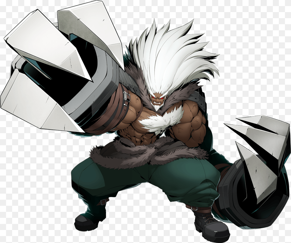 Profile Waldstein Iron Tager Blazblue Cross Tag Battle, Book, Comics, Publication, Adult Free Png