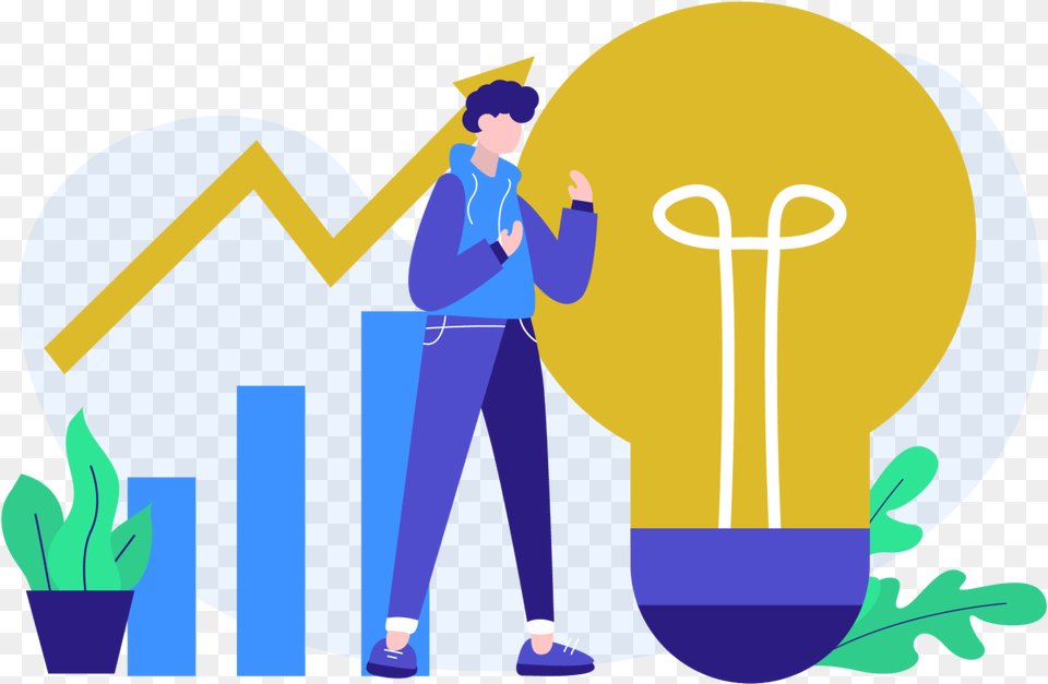 Profit Flat Illustration By Creatypo Illustration, Person, People, Cleaning, Purple Free Png Download