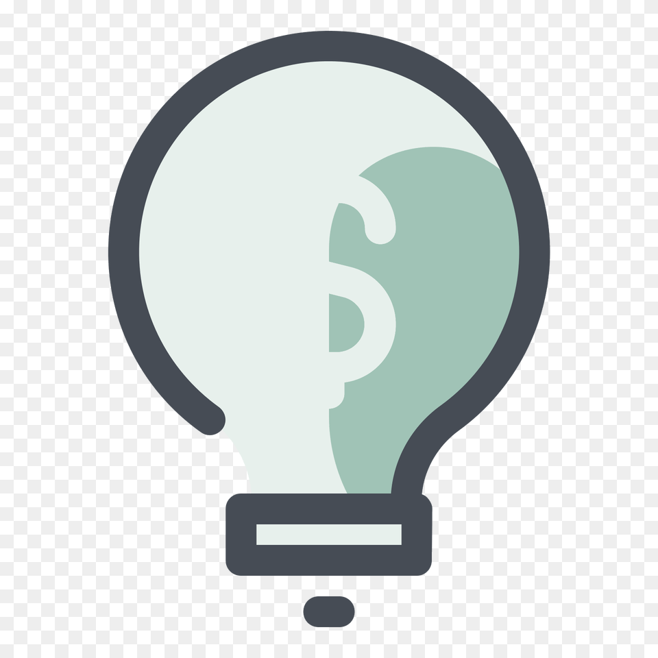 Profitable Idea Icon, Light, Lightbulb Free Png