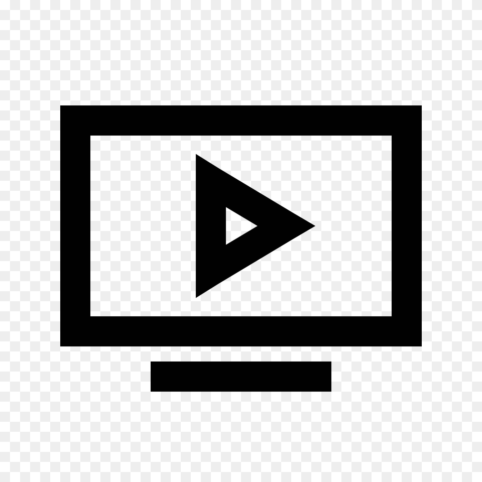 Program Tv Icon, Gray Free Png