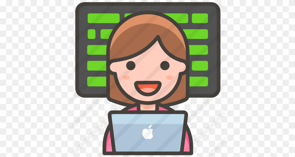 Programmer Free People Icons Woman Technologist Emoji, Face, Head, Person, Photography Png Image