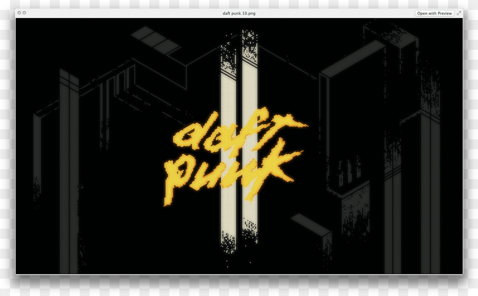 Progress On My Daft Punk Illustration Darkness, Logo, Architecture, Building, Light Png Image
