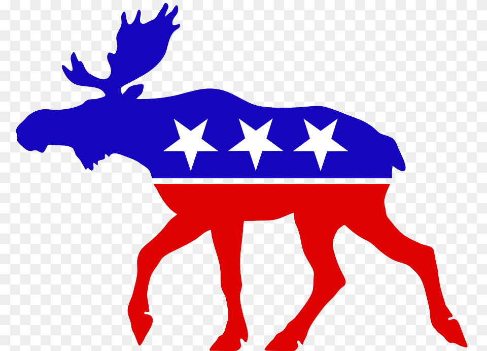 Progressive Moose Walking Progressive Bull Moose Party, Animal, Deer, Mammal, Wildlife Free Transparent Png