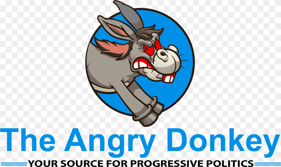 Progressive Politics The Angry Donkey Cartoon Free Transparent Png