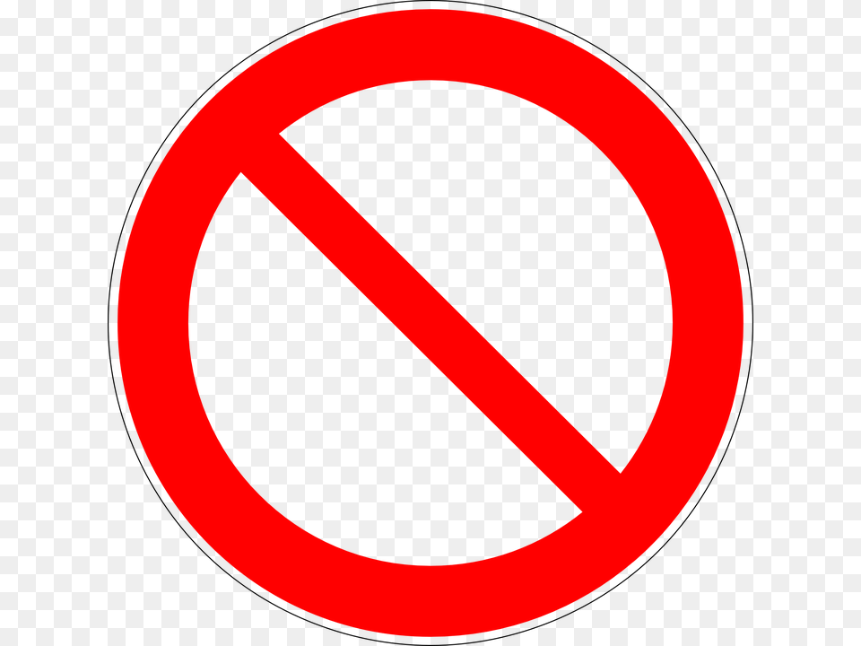 Prohibido Sign, Symbol, Road Sign, Disk Png Image