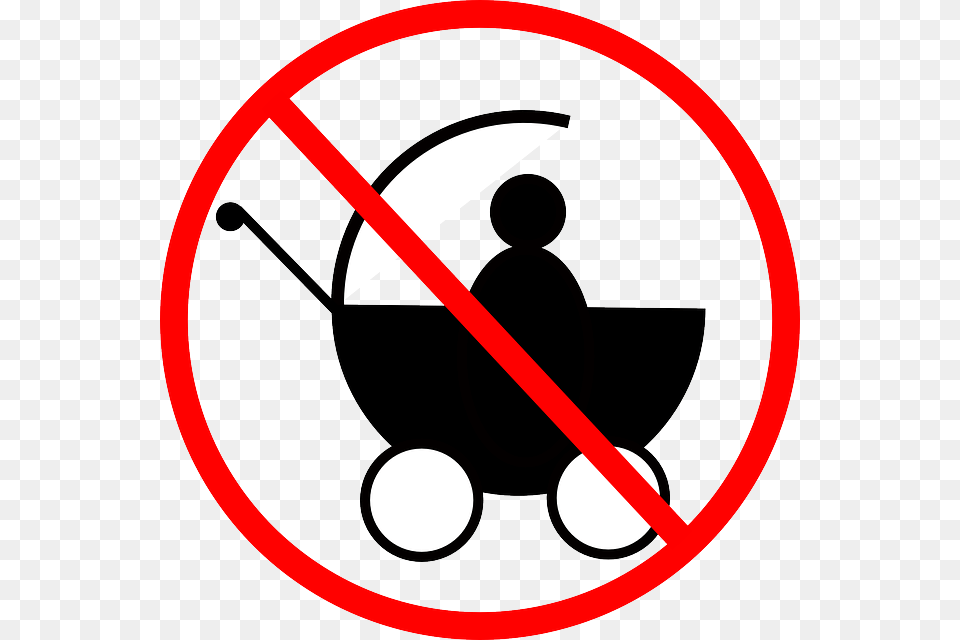 Prohibido No Babies Clipart, Sign, Symbol, Road Sign Png