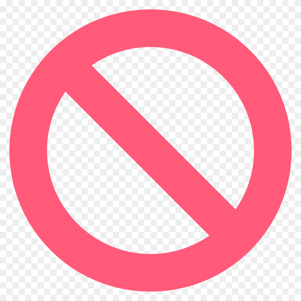 Prohibited Emoji Clipart, Sign, Symbol, Road Sign, Disk Png
