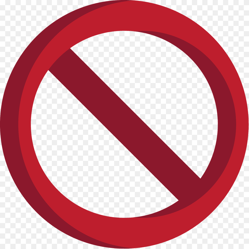 Prohibited Emoji Clipart, Sign, Symbol, Road Sign Png