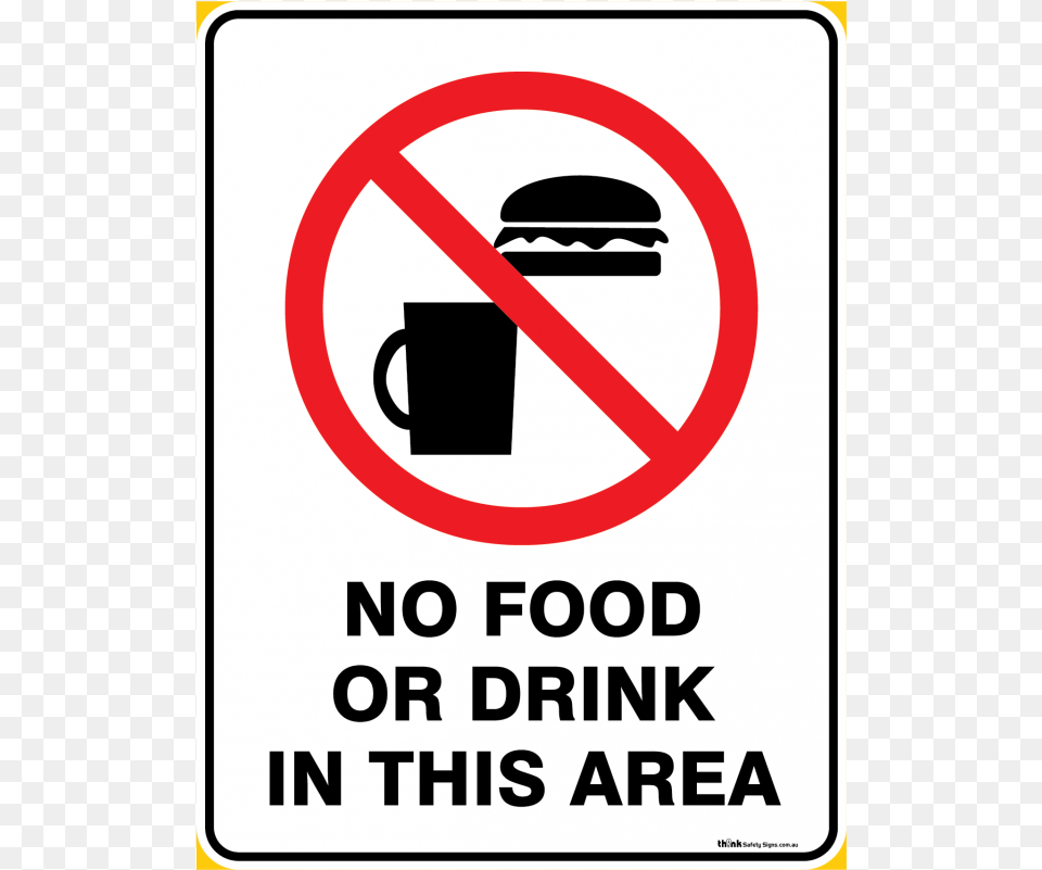 Prohibition No Food Or Drink In This Area Sign, Symbol, Road Sign Free Png