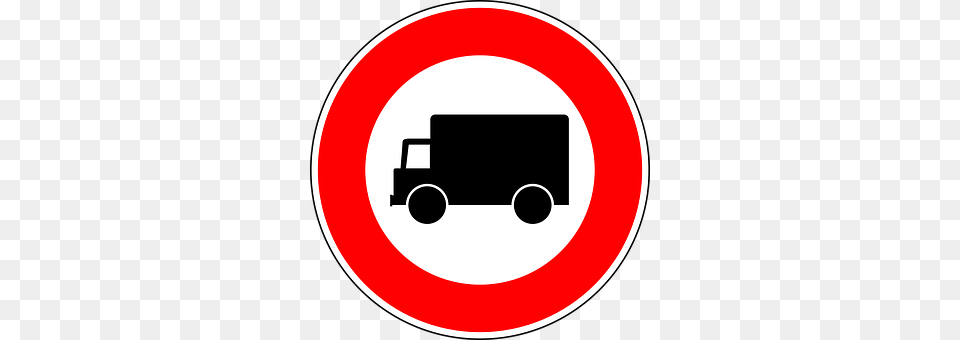 Prohibition Of Motor Vehicles Sign, Symbol, Road Sign, Disk Free Transparent Png