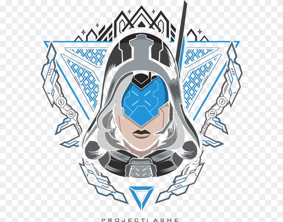 Project Ashe T Shirt Project Logo League Of Legends, Person, Face, Head, Symbol Png