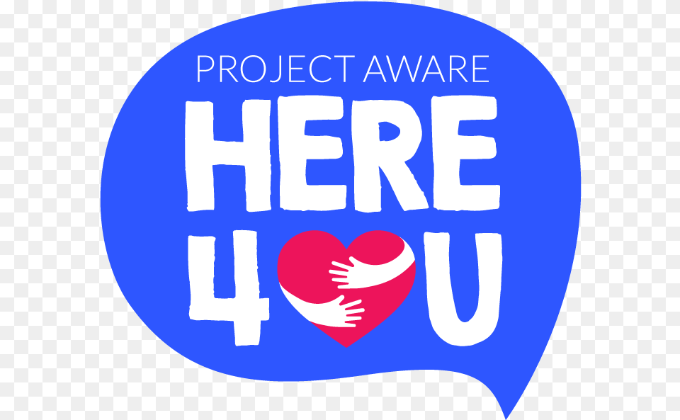 Project Aware Here4u Big, Logo, Sticker, Disk Free Transparent Png