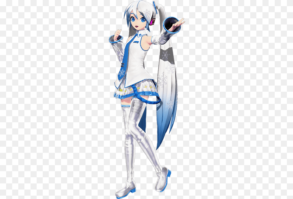 Project Diva Wiki Project Diva Snow Miku 2011, Book, Clothing, Comics, Costume Png Image