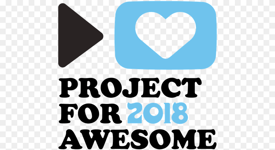 Project For 2018 Awesome, Heart Free Png Download