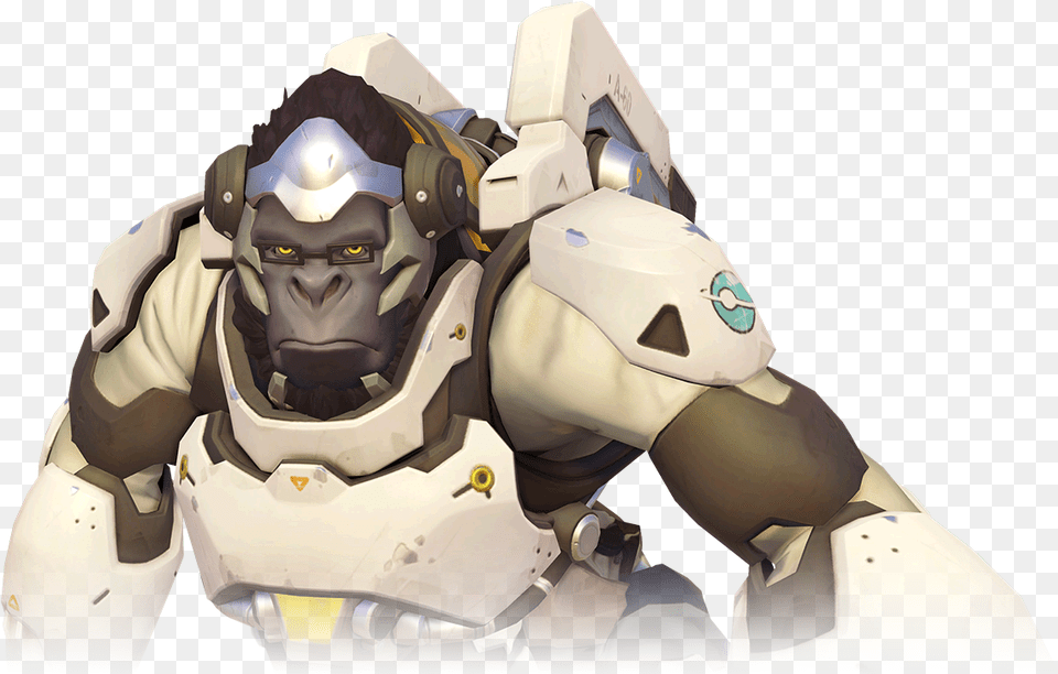 Project Harambe 1350 Rp Winston From Overwatch, Robot, Adult, Male, Man Free Png