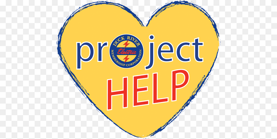 Project Help Allows Duck River Emc Members To Contribute Duck River Electric Membership Corporation, Logo, Badge, Symbol, Heart Free Transparent Png