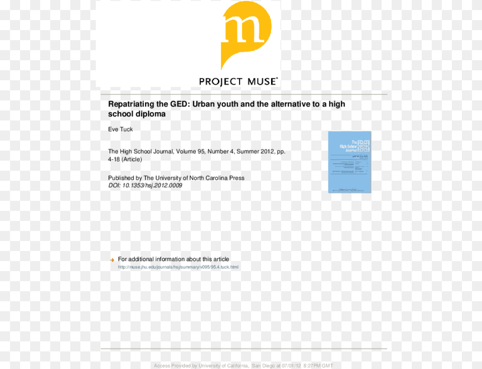 Project Muse, Text, Page, File, Pc Free Png Download