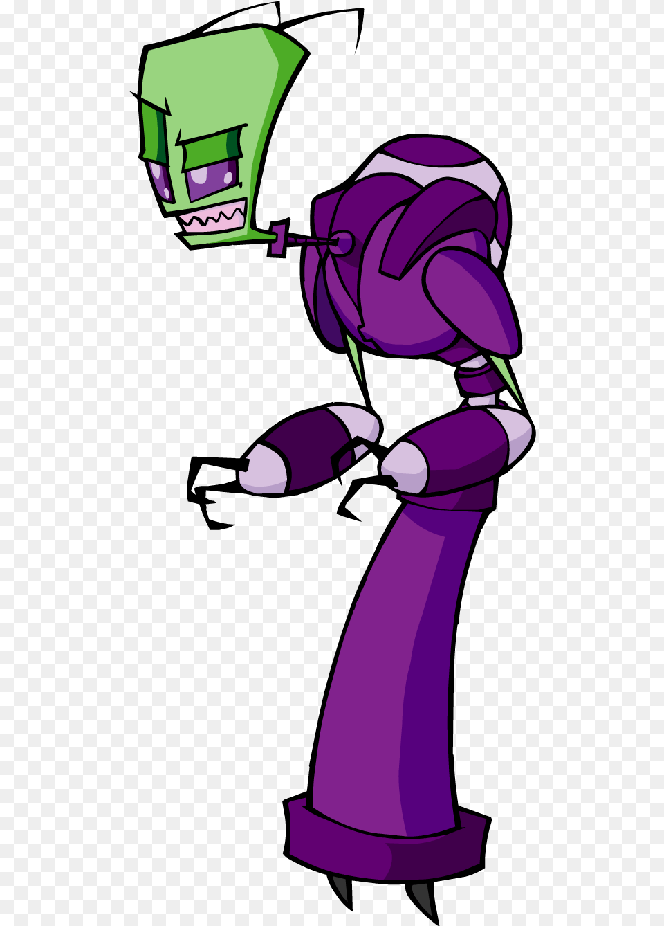 Project Redundant Gir Tallest Red And Purple, Cartoon, Adult, Female, Person Free Transparent Png