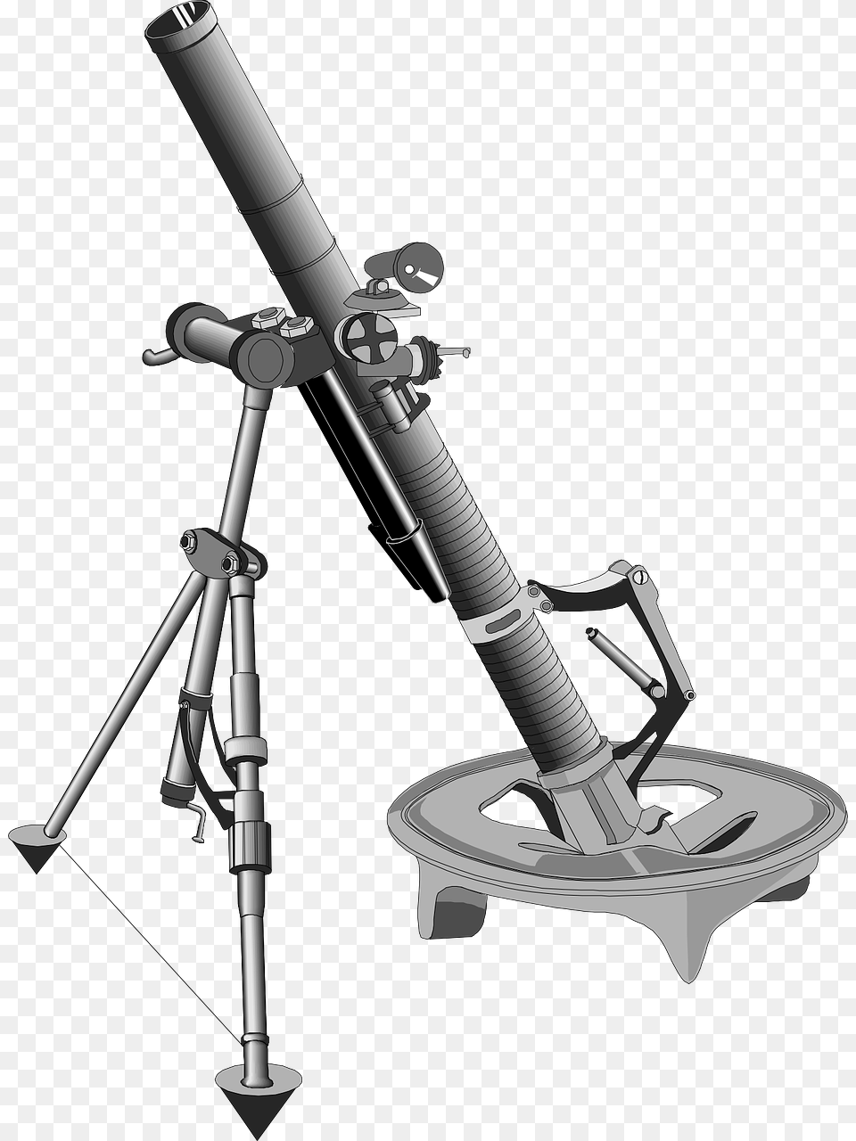 Projectile Mortar Weapon Picture Mortir, Tripod, Cannon Free Transparent Png