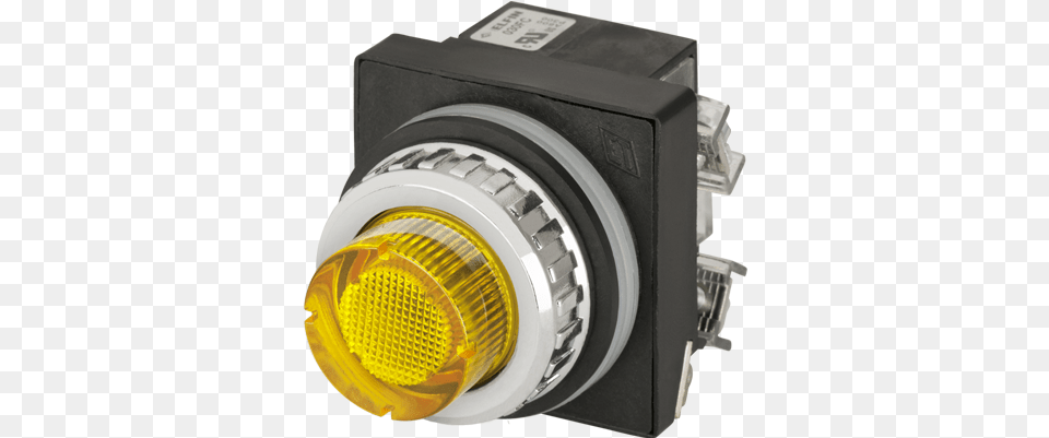 Projecting Push Button Illuminated Momentary Yellow Push Button, Electrical Device, Switch, Electronics, Speaker Free Transparent Png