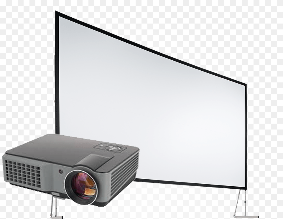 Projector Amp Screen Rentals De Projector And Screen, Electronics, Projection Screen Free Png Download