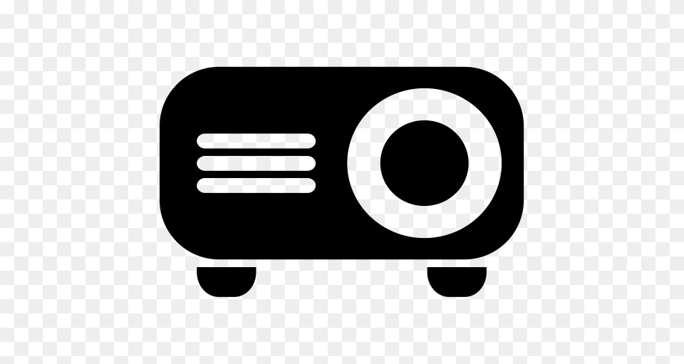 Projector E Home Screen Icon With And Vector Format For, Gray Png