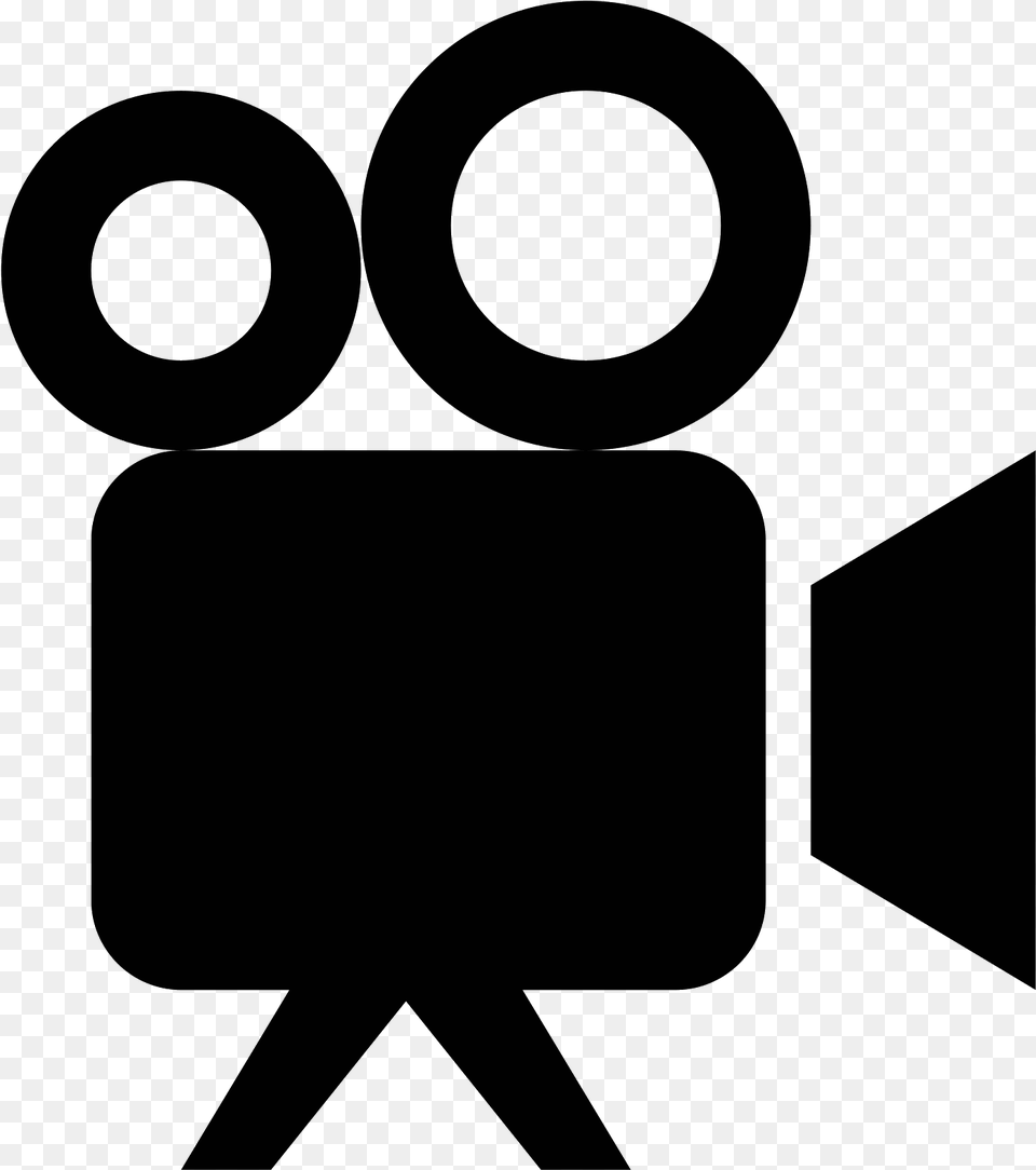 Projector Download And Movie Icon Black And White, Gray Free Png