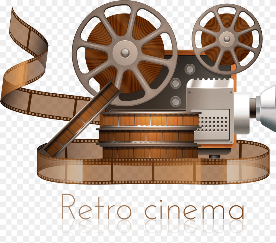 Projector Reel Transprent Old Movie Camera, Machine, Wheel Free Transparent Png