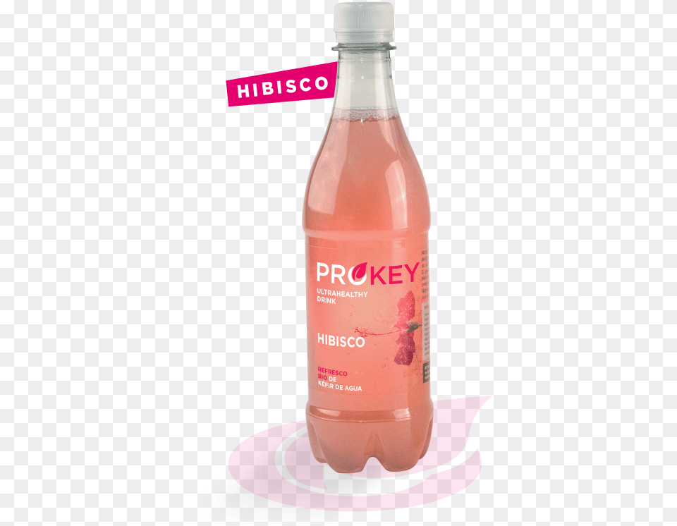 Prokey Hibiscus Kombucha, Beverage, Bottle, Pop Bottle, Soda Png Image