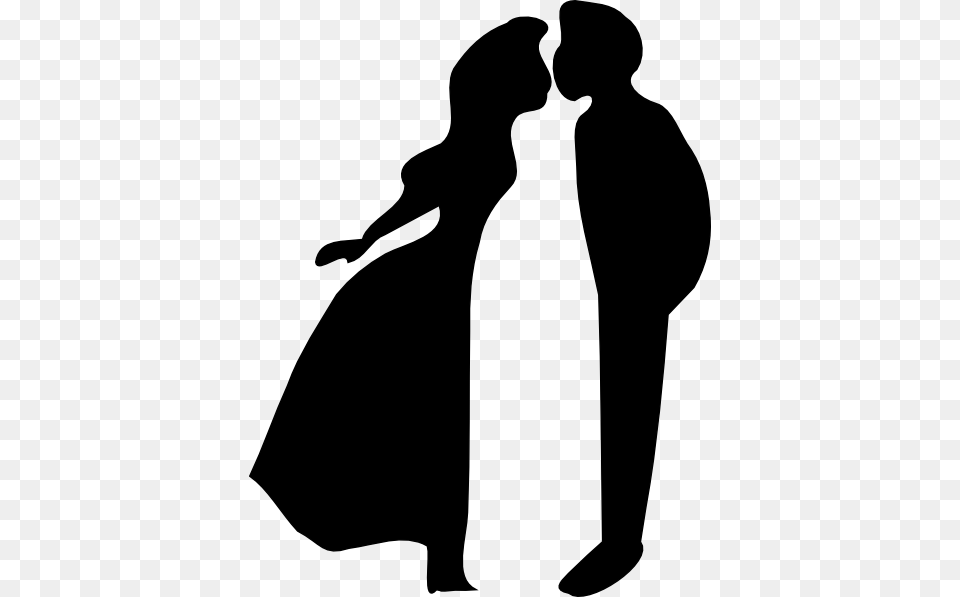 Prom Couple Girls Clipart, Silhouette, Stencil, Adult, Female Png