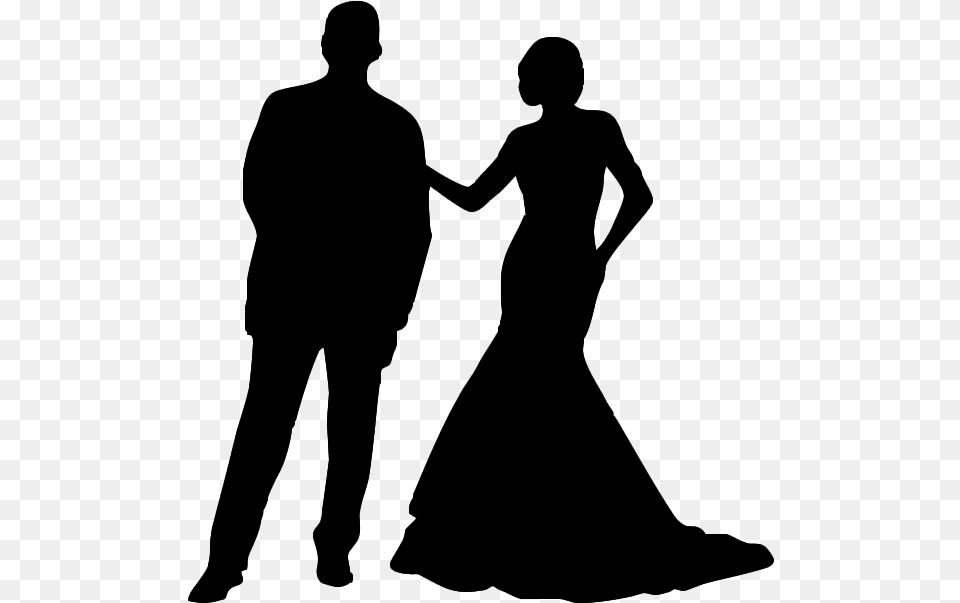 Prom Couple Transparent Black Couple Clipart, Gray Png Image