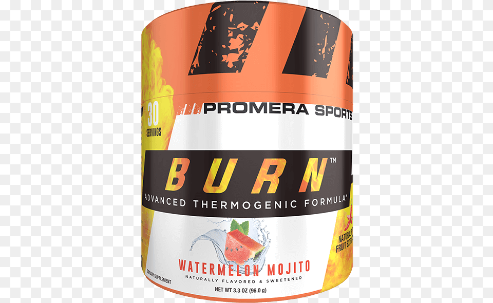 Promera Con Cret Burn Watermelon Mojito Flavor Promera Sports Burn, Advertisement, Food, Fruit, Plant Free Png