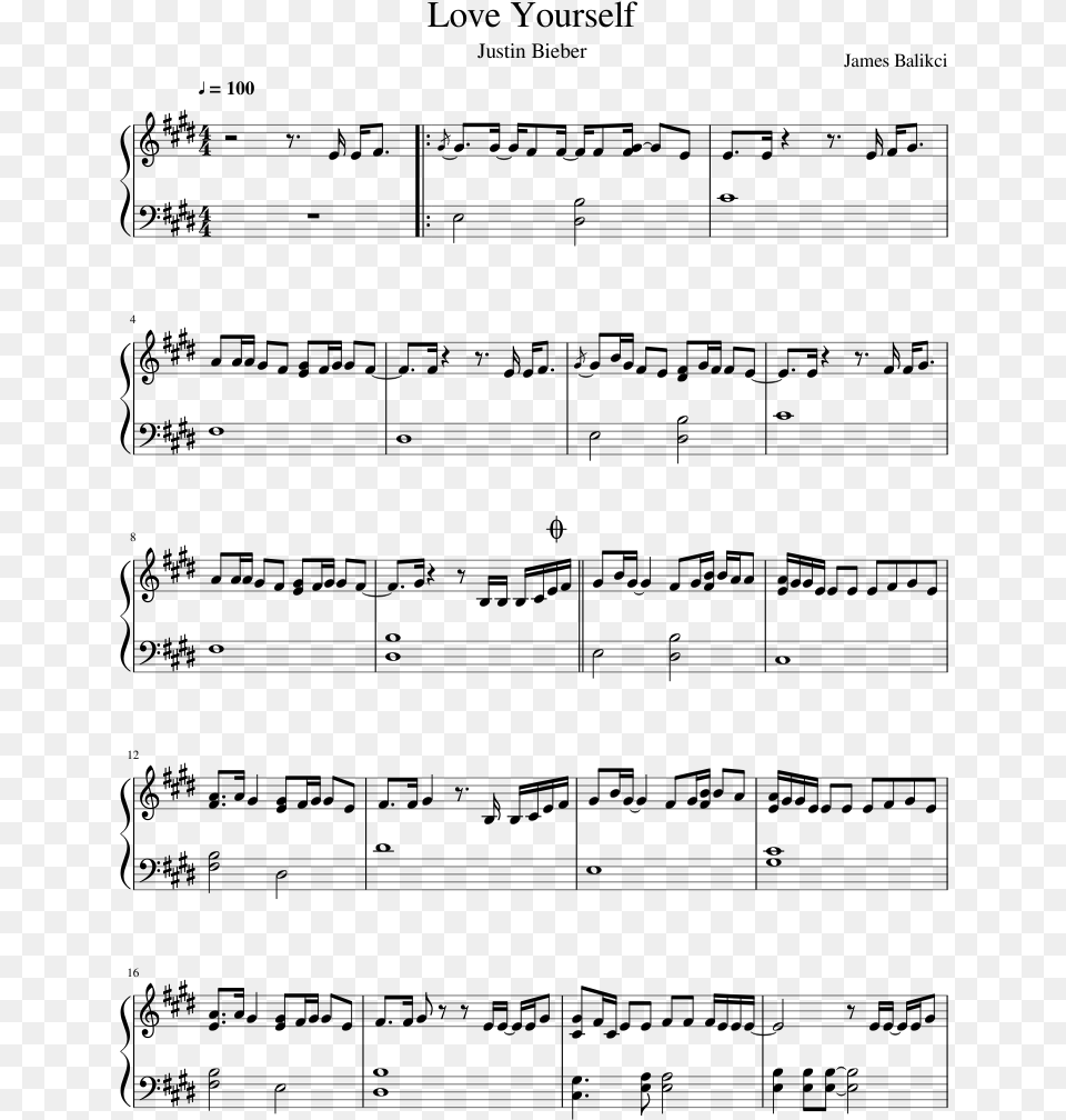 Promised Neverland Sheet Music, Gray Free Png Download