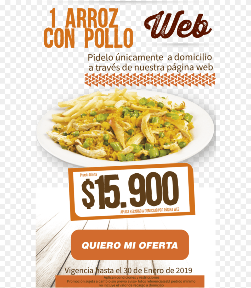 Promo Arroz Con Pollo Nov 2018 Pancit, Advertisement, Poster, Plate, Food Png