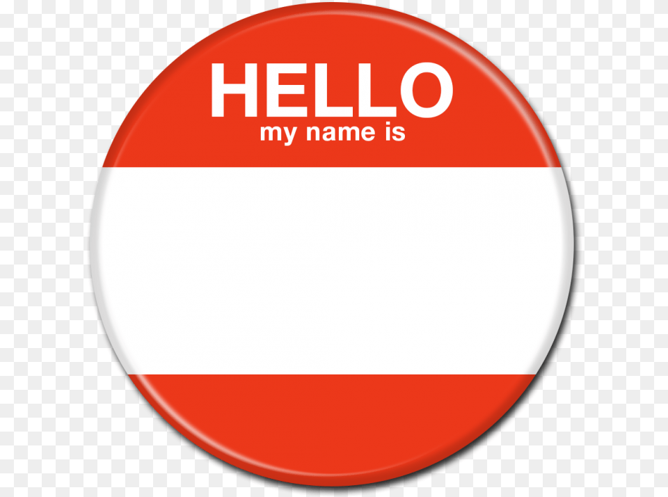 Promotional Button Hello My Name, Badge, Logo, Symbol Free Png
