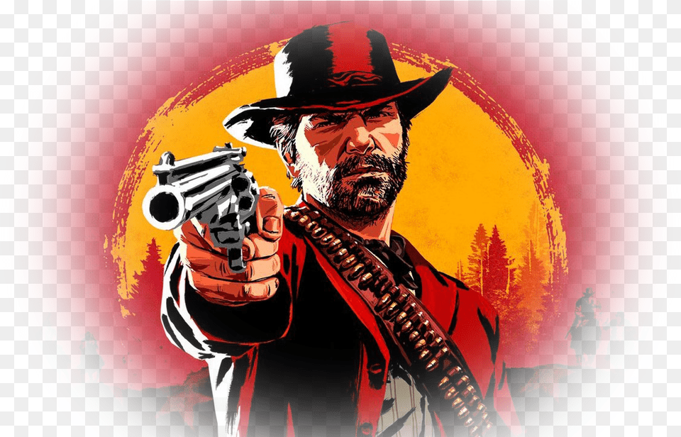 Promotional Custom Main Red Dead Redemption, Weapon, Photography, Firearm, Person Png Image