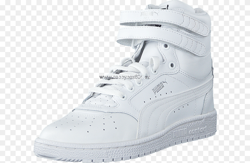 Promotions Leather Puma White White Womenquots Sky Ii Puma Sky Ii Hi, Clothing, Footwear, Shoe, Sneaker Png