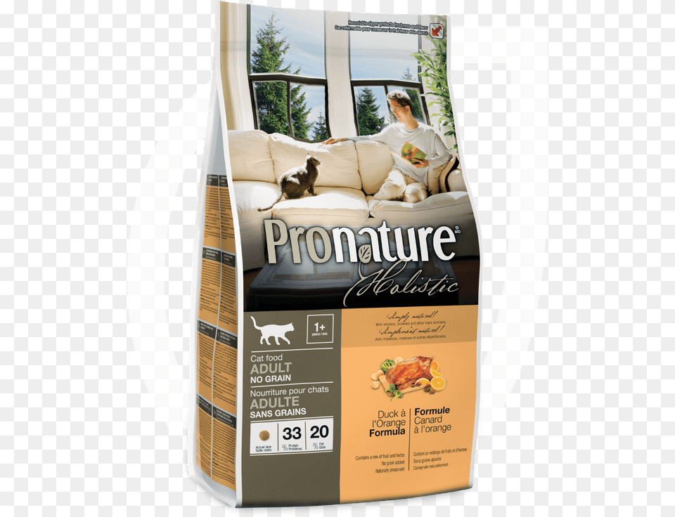Pronature Canada Cat Duck Lu0027orange Pronature Holistic, Poster, Advertisement, Person, Man Png Image