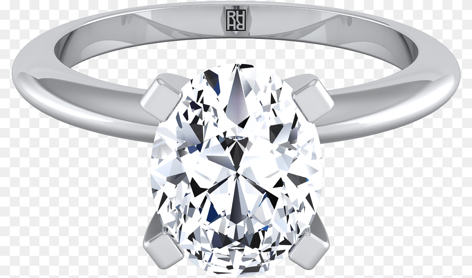 Prong Oval Solitaire Engagement Ring With Petite Split Shank Oval Engagement Ring Knife Edge, Accessories, Diamond, Gemstone, Jewelry Png Image